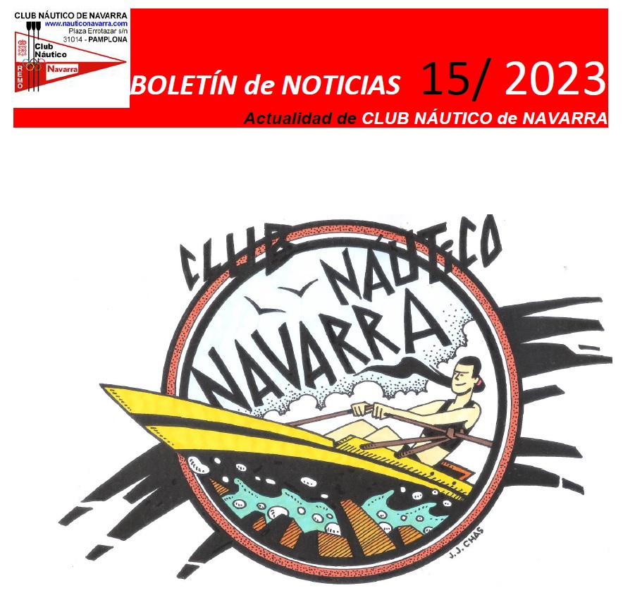 Bolet&iacute;n Noticias Club N&aacute;utico de Navarra 15/2023